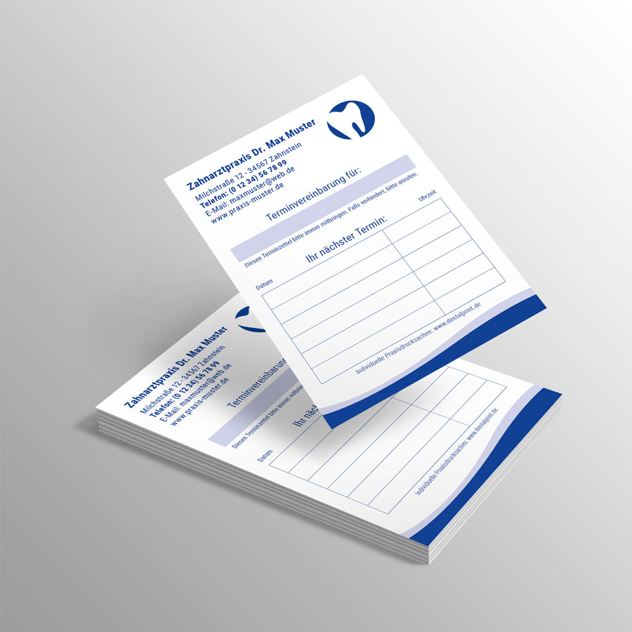 Terminblock wave blau