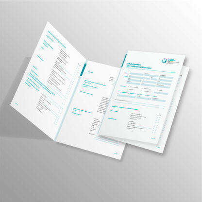 Anamnesebogen 4-seitig aqua mit Praxislogo
