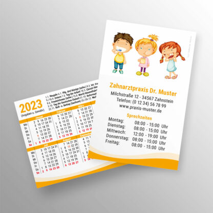 Taschenkalender 2023 sonnengelb