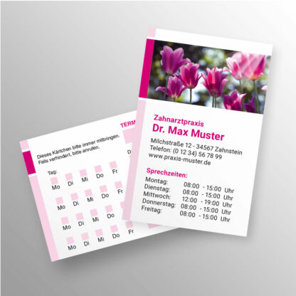 Terminkärtchen magenta