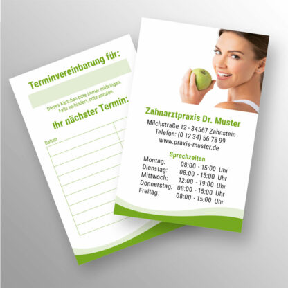 Terminkärtchen apfelgrün